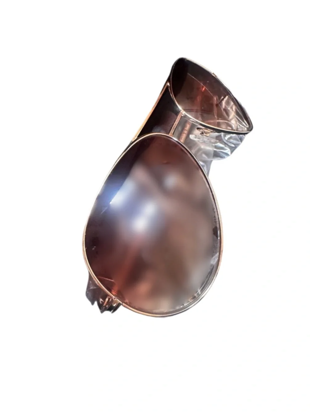 NEW C4 Gold and Brown Aviator Sunglasses